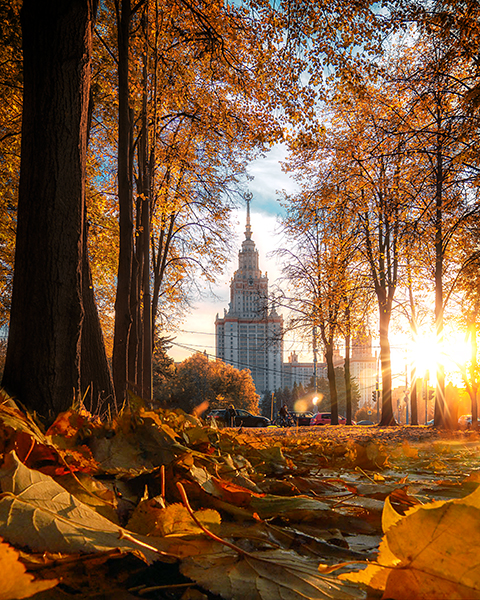 МГУ в осени
