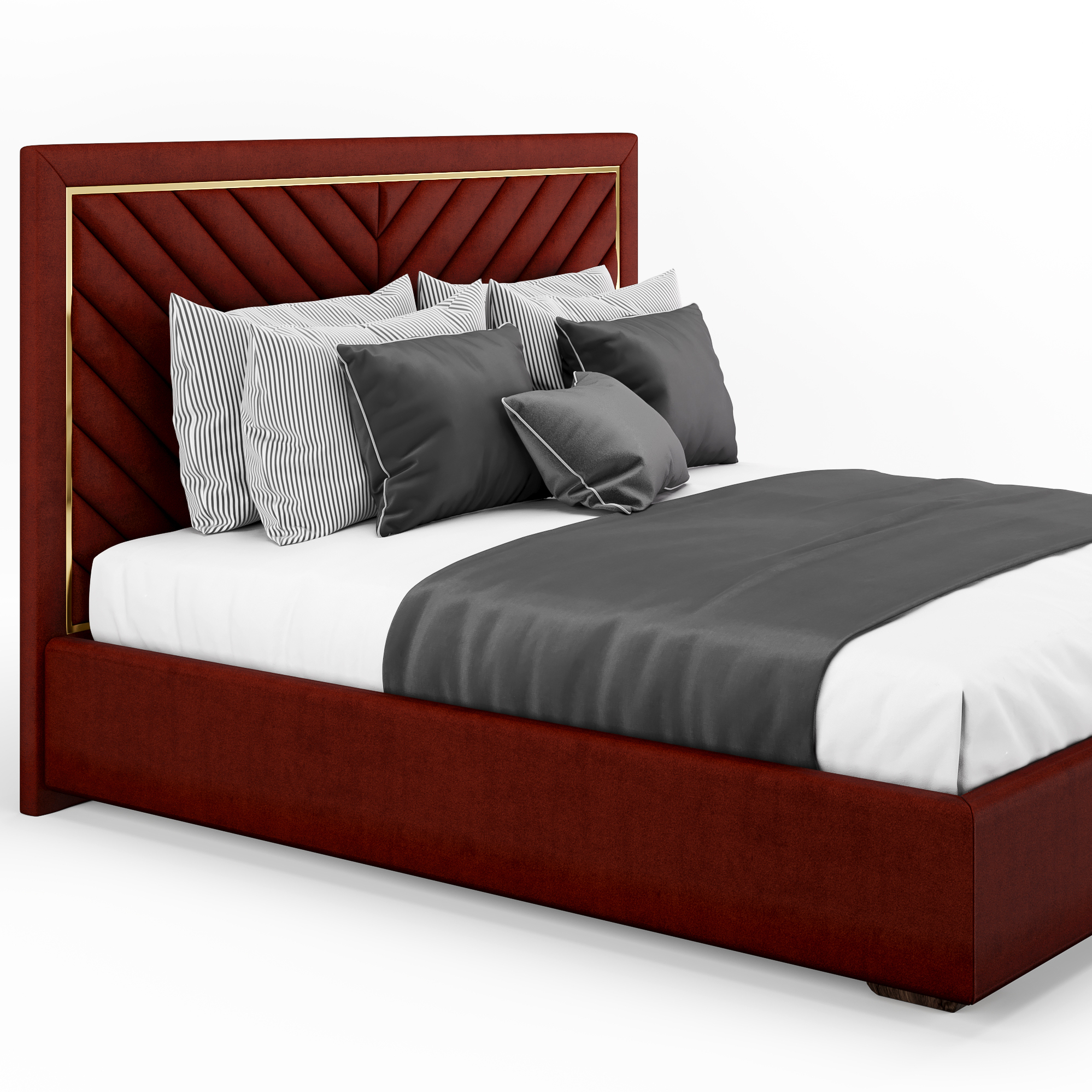 КРОВАТЬ ДЖЕЙН С ЛАТУНЬЮ