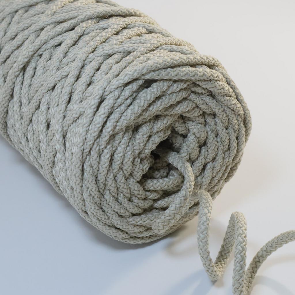 Полиэфирный шнур для вязания 5 мм Крем-брюле