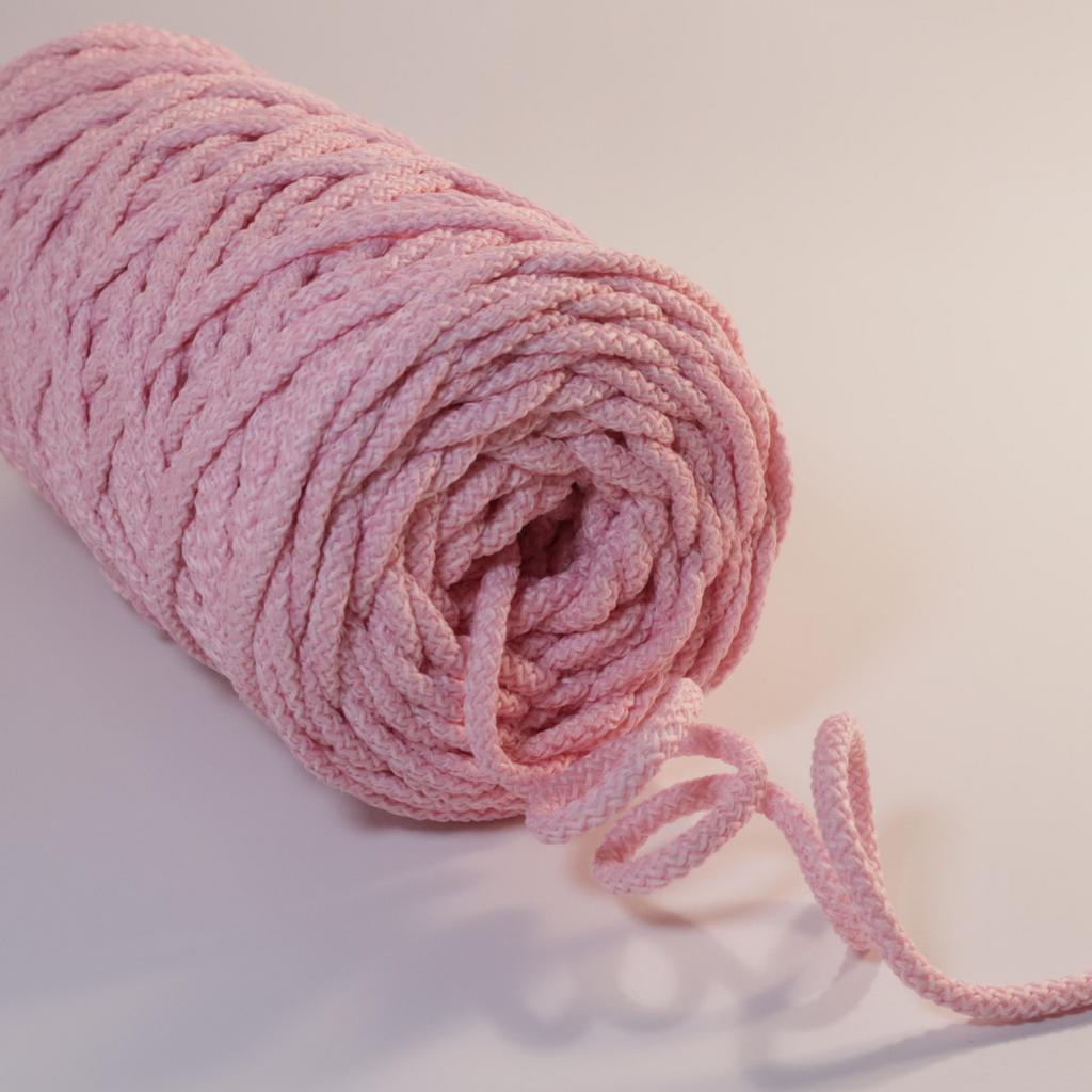 Полиэфирный шнур для вязания 5 мм Розовый