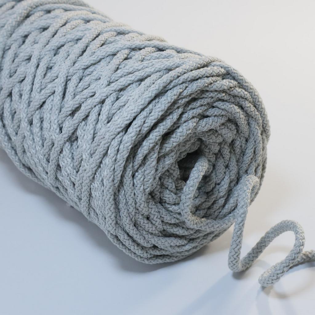 Полиэфирный шнур для вязания 5 мм Светло-серый