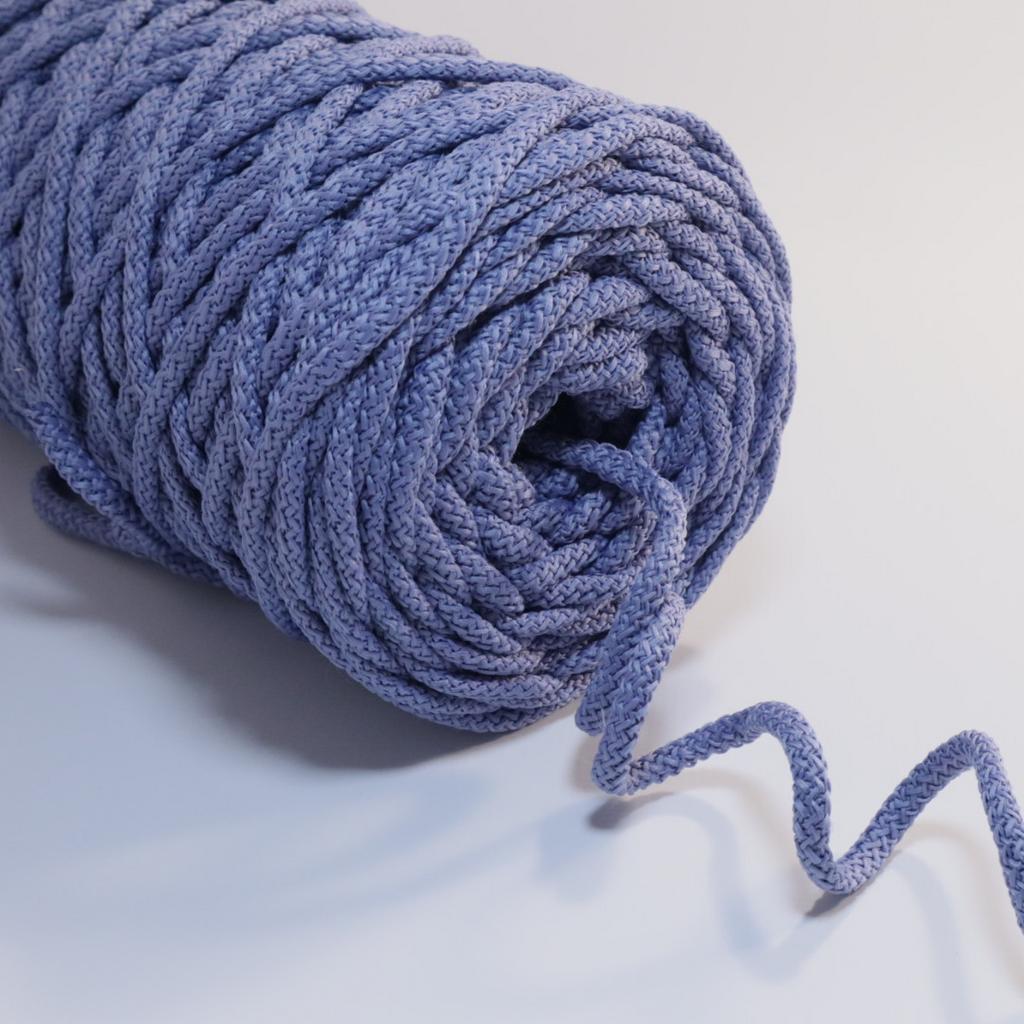 Полиэфирный шнур для вязания 5 мм Сине-фиолетовый