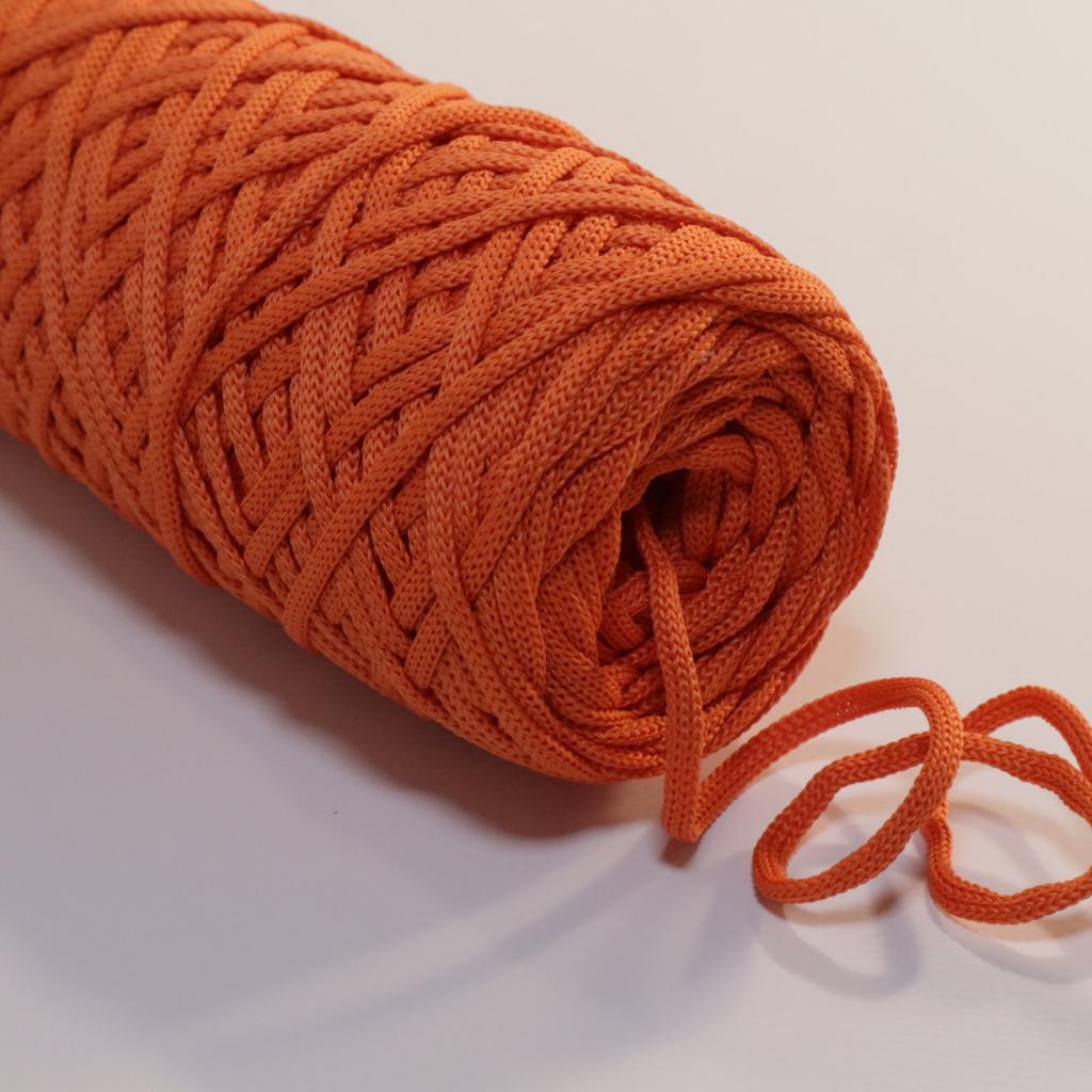 Полиэфирный шнур 3 мм Морковный (обычный, лайт)