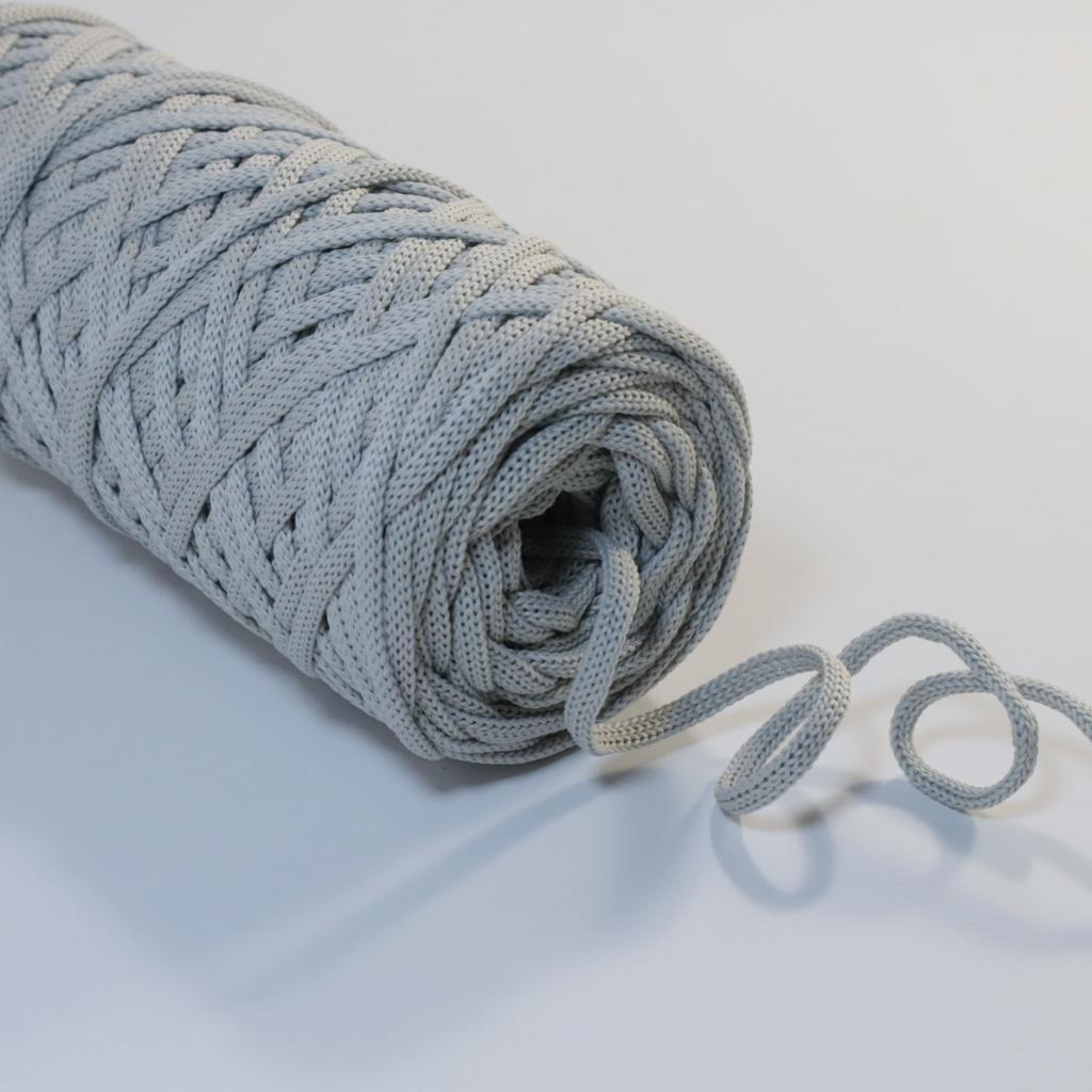 Полиэфирный шнур 3 мм  Светло-серый (обычный, лайт)