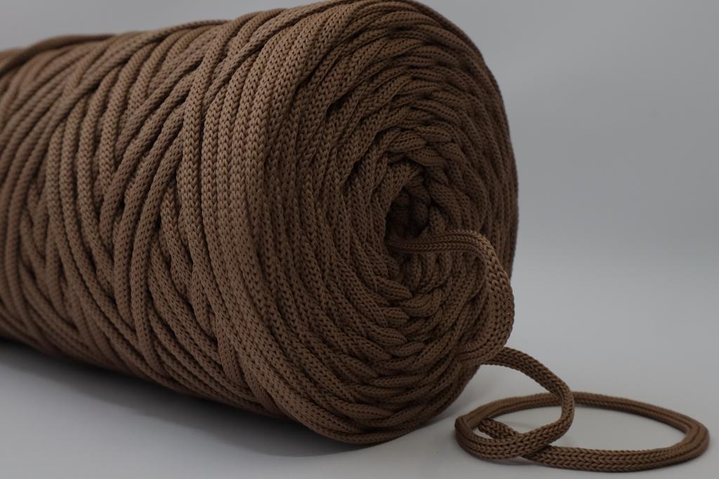 Полиэфирный шнур 3 мм Кофе (обычный, лайт)