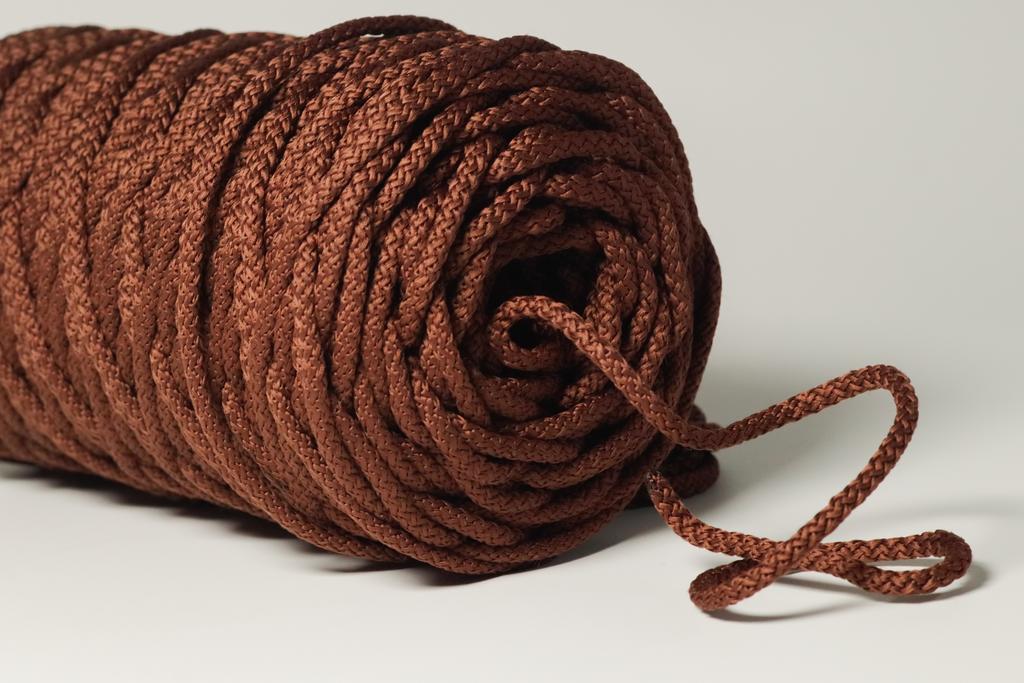 Полиэфирный шнур для вязания 5 мм Шоколад