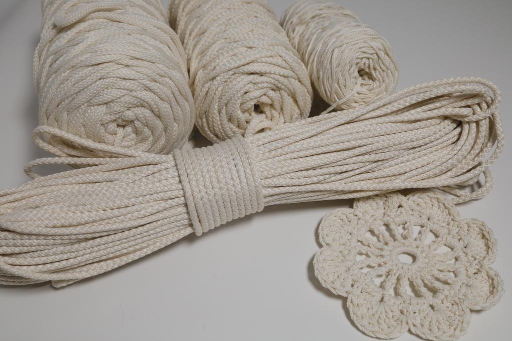 Полиэфирный шнур 3 мм Жемчуг-песочный (обычный, лайт)