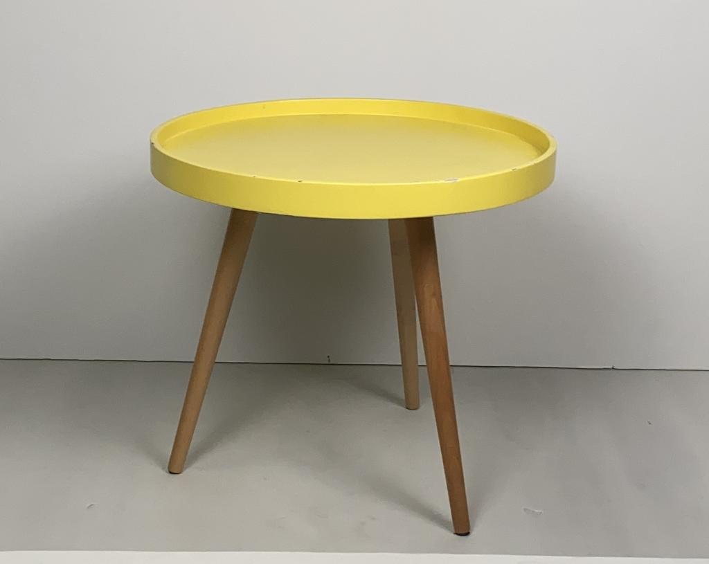 Столик кофейный желтый