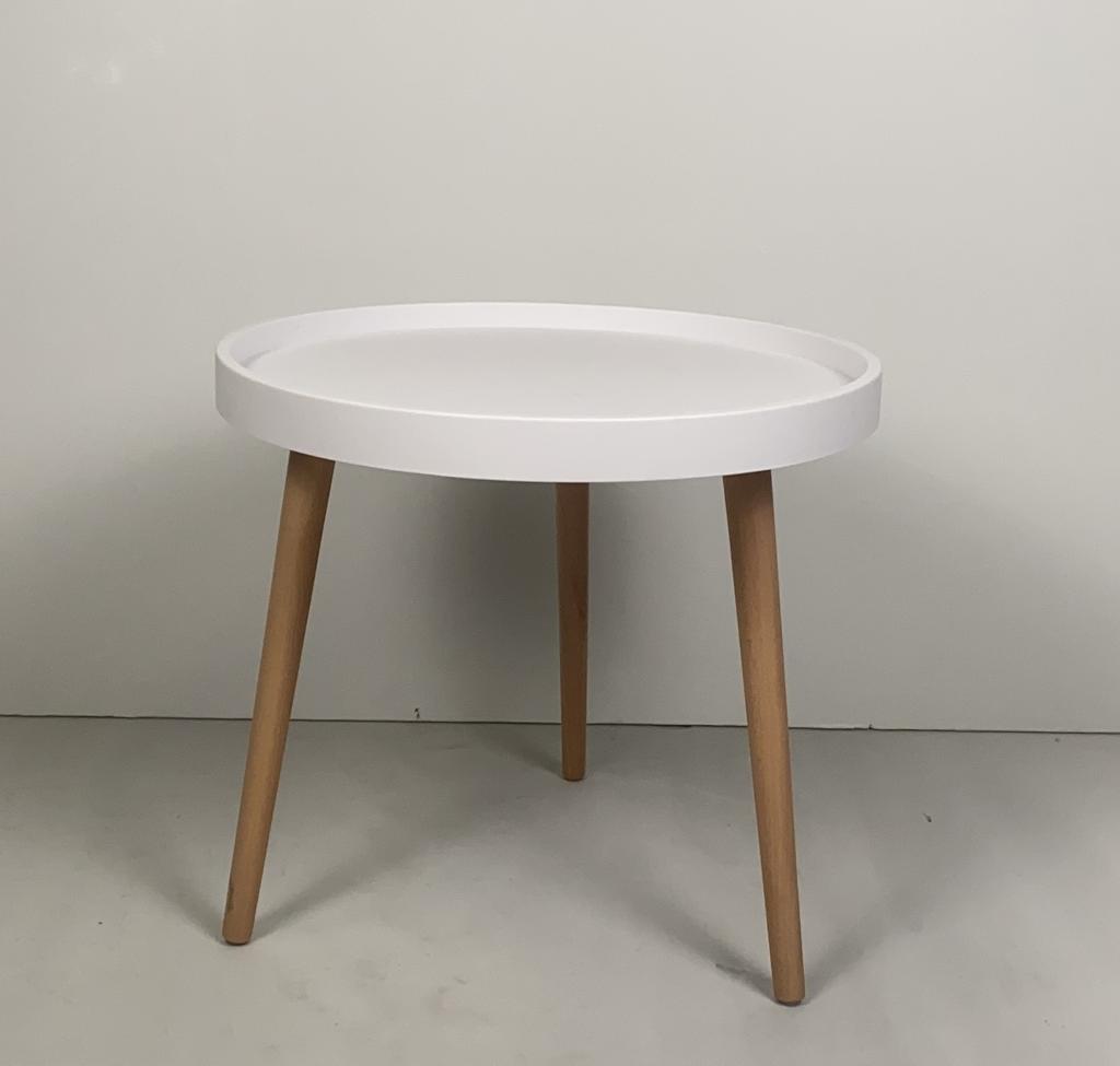 Столик кофейный белый/дерево