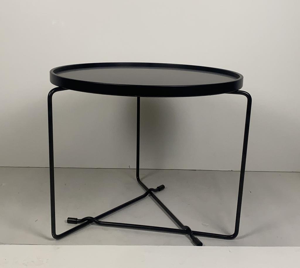 Столик кофейный черный металл