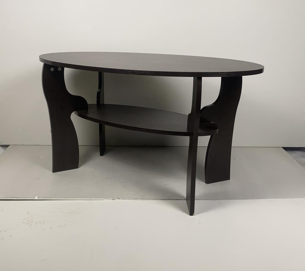 Стол журнальный овальный черный