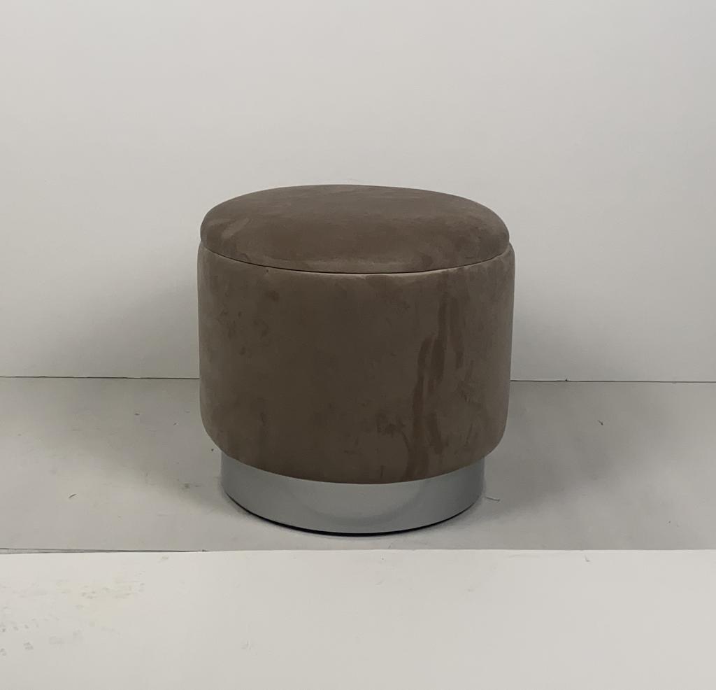 Пуф серый круглый маленький