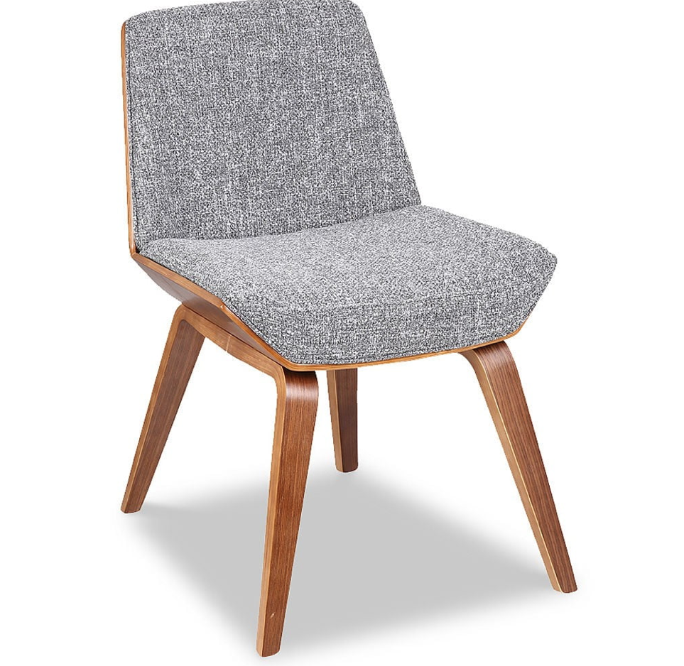 Стул дерево серая обивка