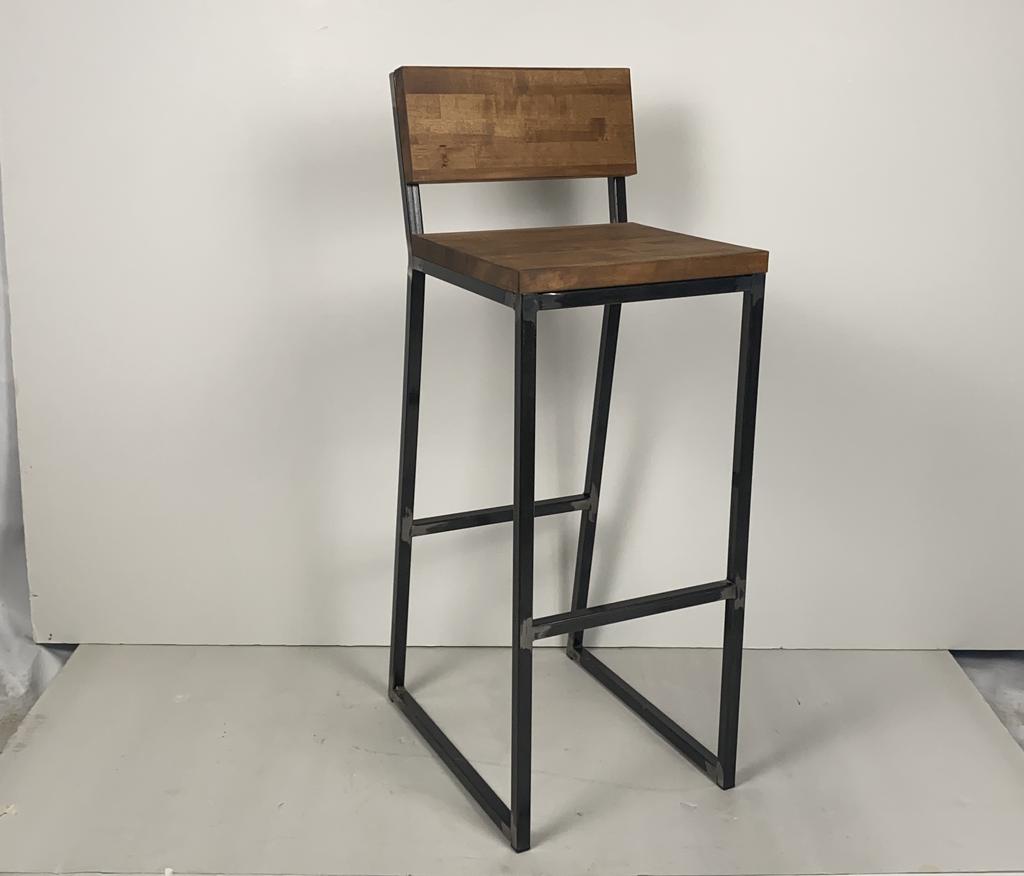 Стул барный лофт со спинкой
