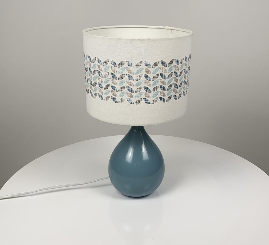 Настольная лампа синяя