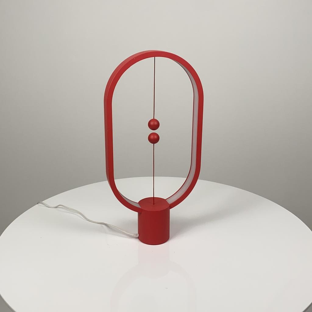 Настольная лампа светодиодная красная