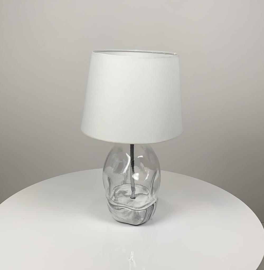 Настольная лампа стекло/камень