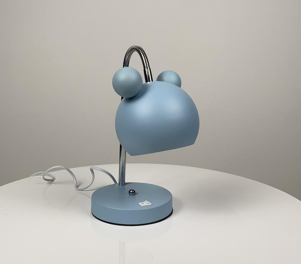 Настольная лампа синяя детская