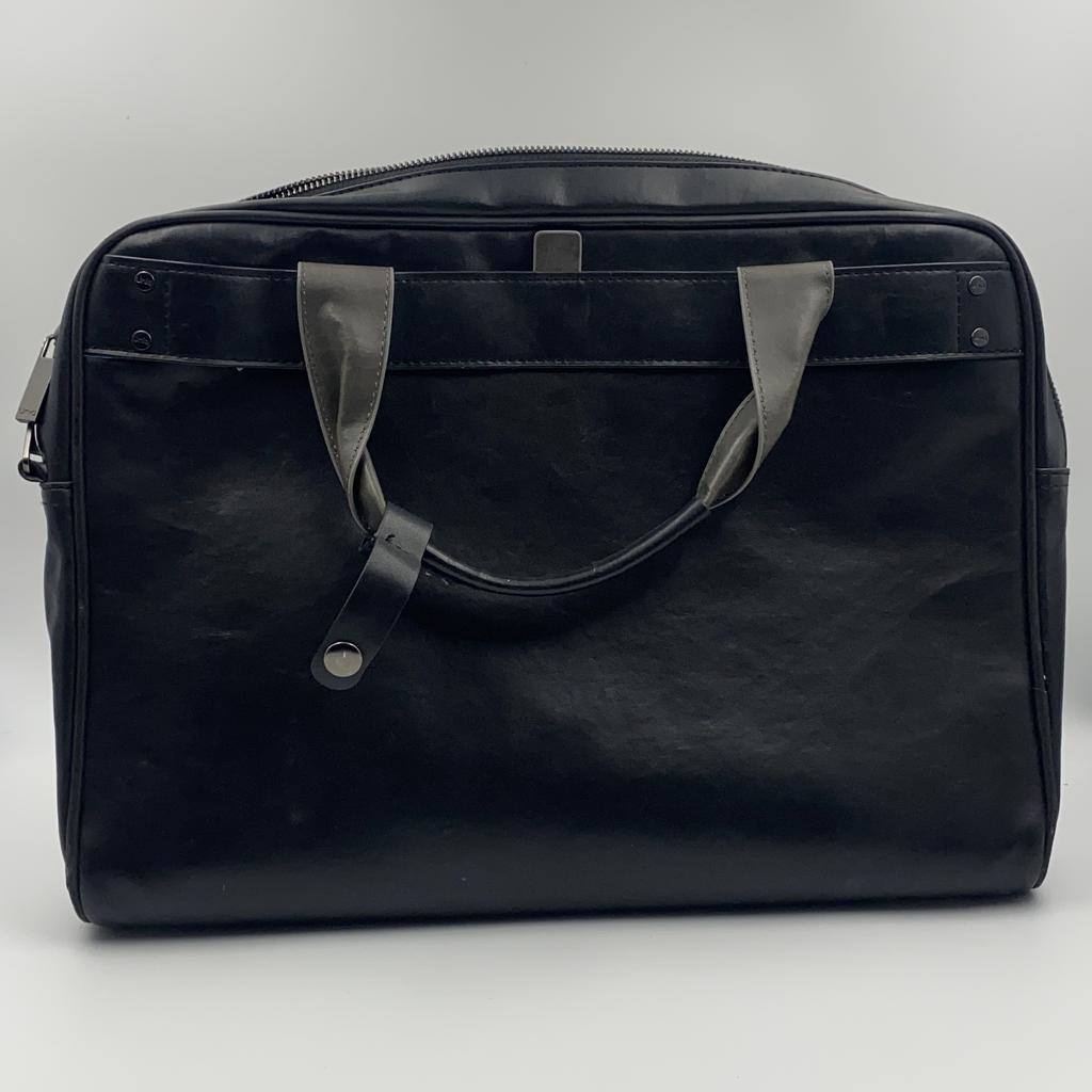 Портфель кожаный черный