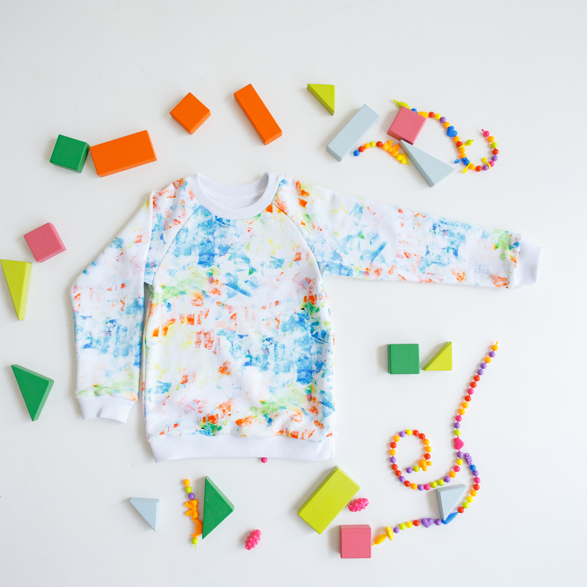 Детский свитшот "Цветные бызги"