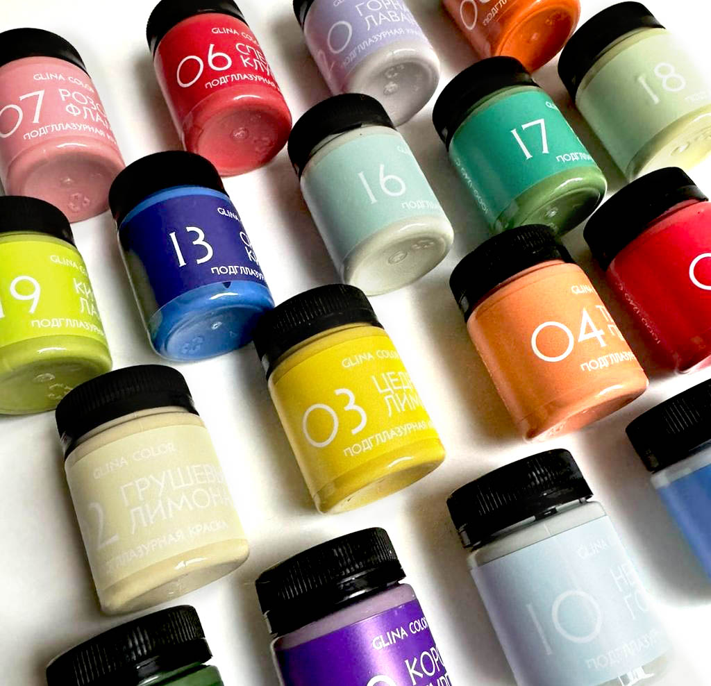 Подглазурная краска Glina Color