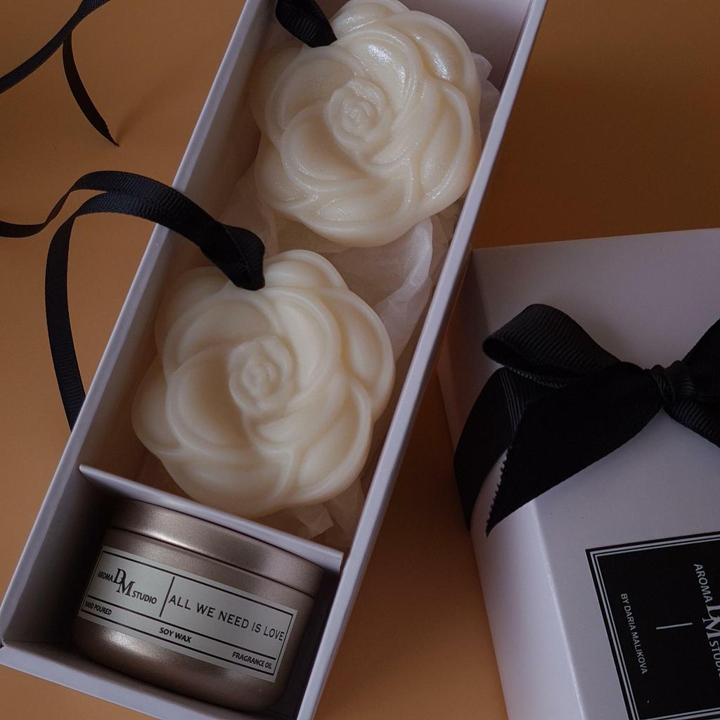 Подарочный бокс "аромасвеча 50мл + ароматическое саше"