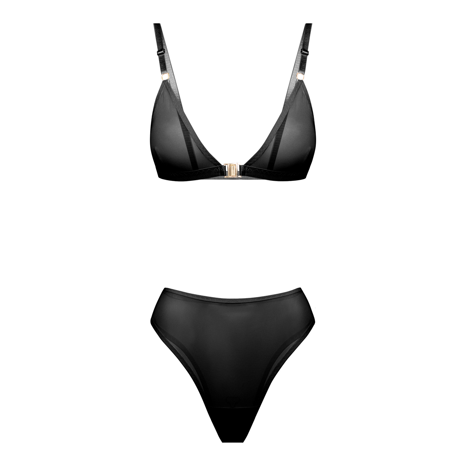 черный базовый комплект из сетки