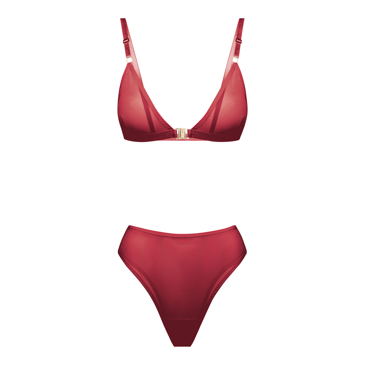 бордовый базовый комплект из сетки