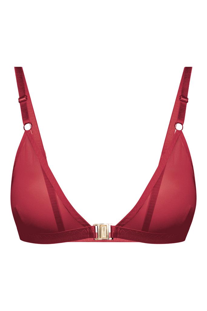 бордовый базовый бра из сетки