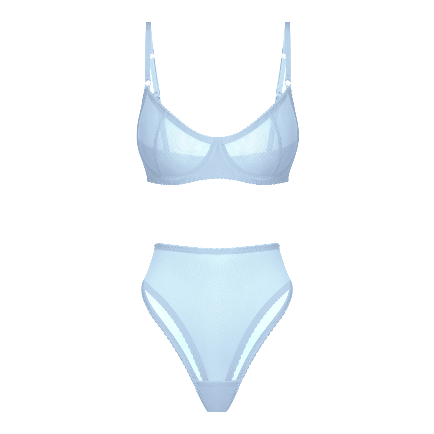 голубой комплект omut из сетки