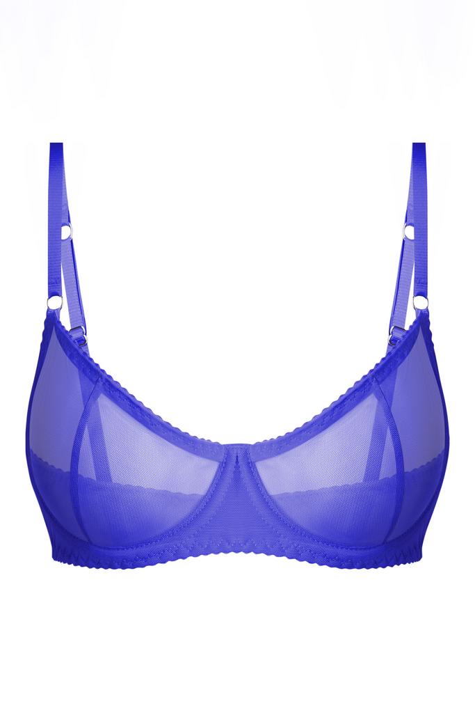 синий бра omut из сетки