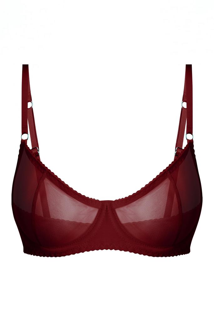 бордовый бра omut из сетки