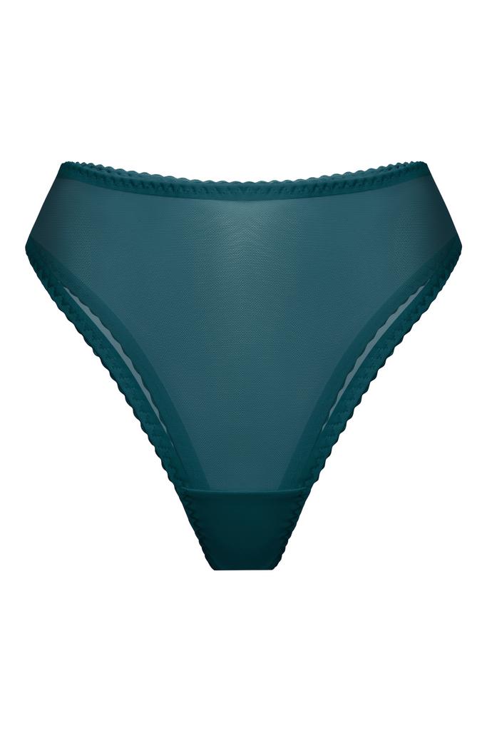 изумрудные трусы бразильяна omut из сетки