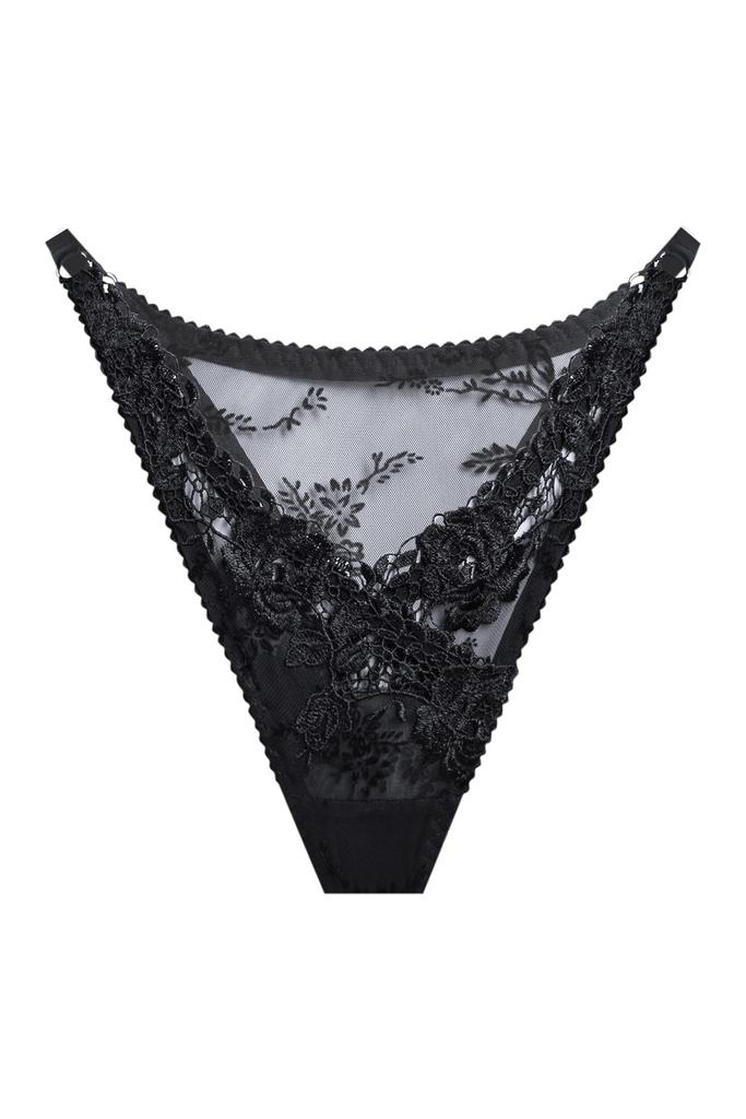 черные v-образные трусы стринги insomnia