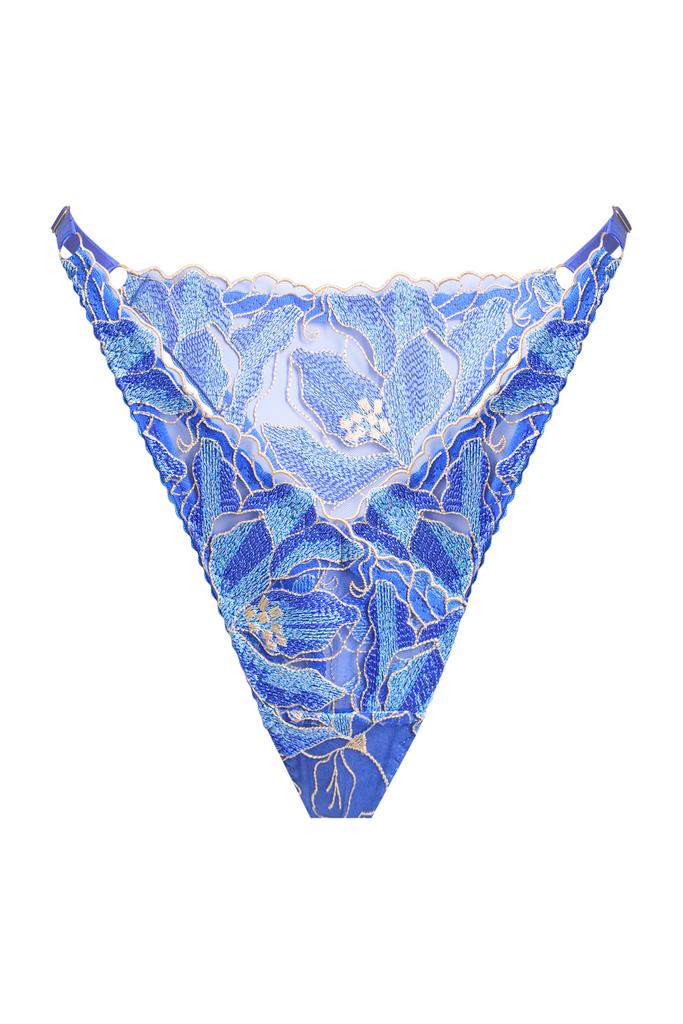 синие v-образные трусы стринги insomnia