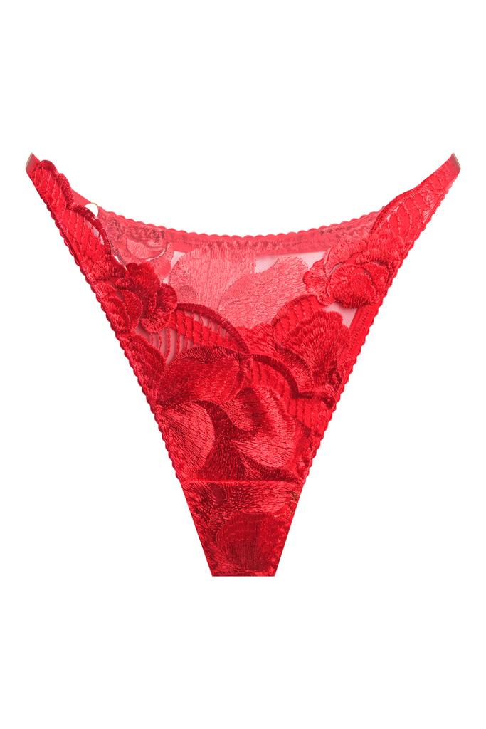 красные v-образные трусы стринги insomnia