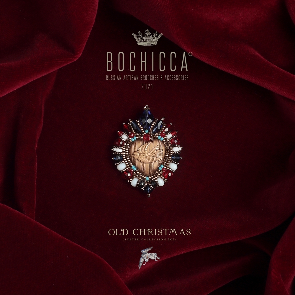 брошь Sacred Heart