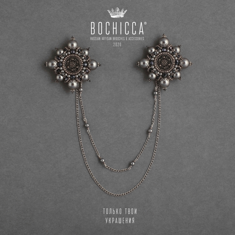 броши-запонки Double Instinct