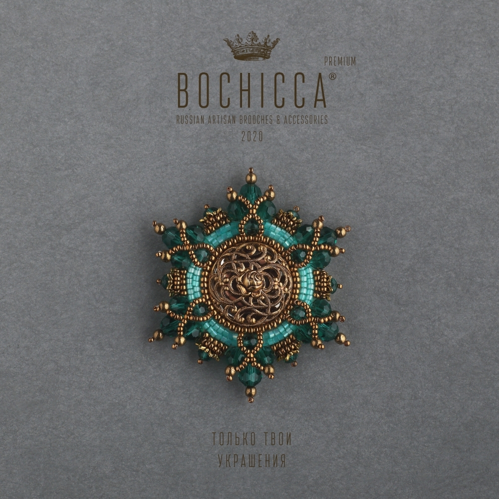 брошь Ocean Rose