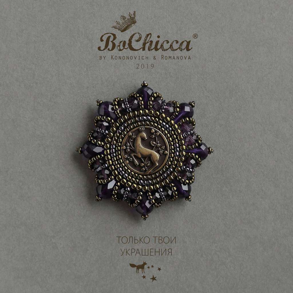 брошь Evening Oakery