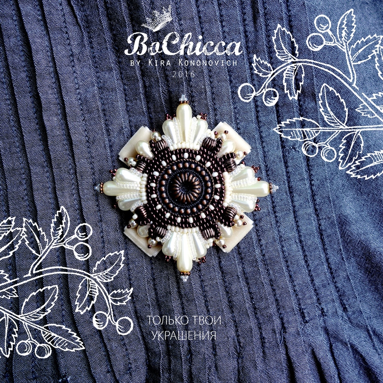 брошь Snow Fall