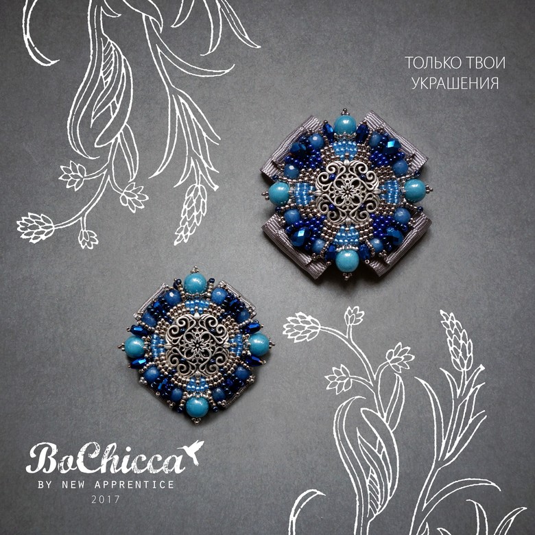 парные броши Swan-Princess