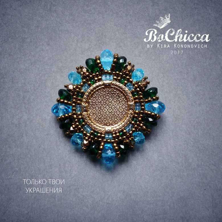 брошь Sunday April