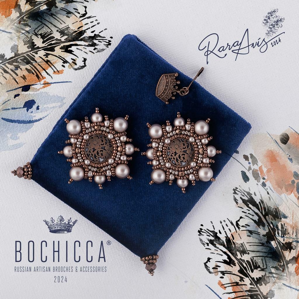 парные броши-запонки Branta Bernicla