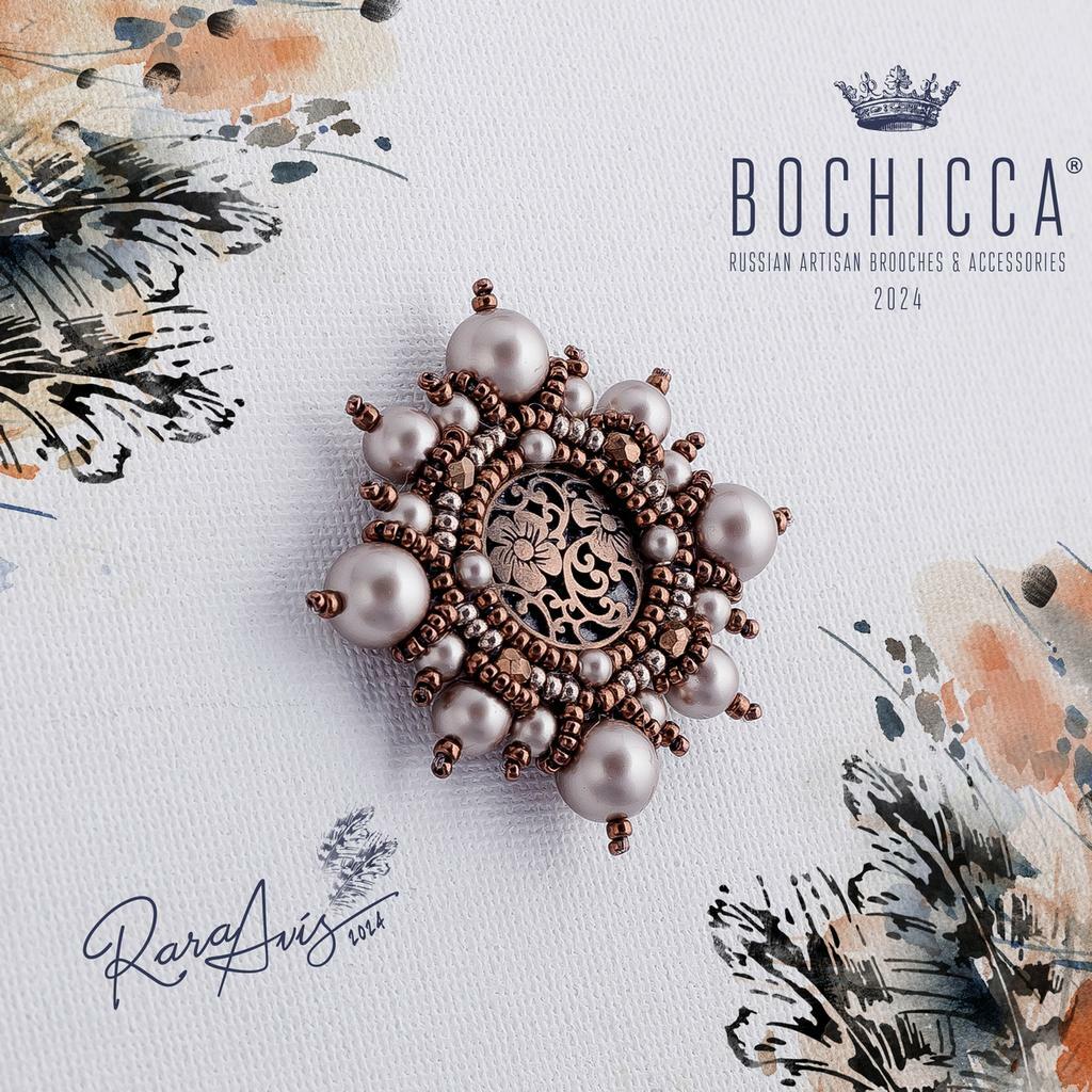 парные броши-запонки Branta Bernicla