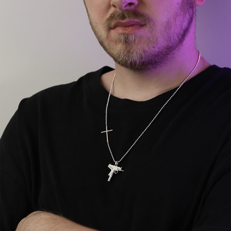 Кулон Пистолет "Узи"