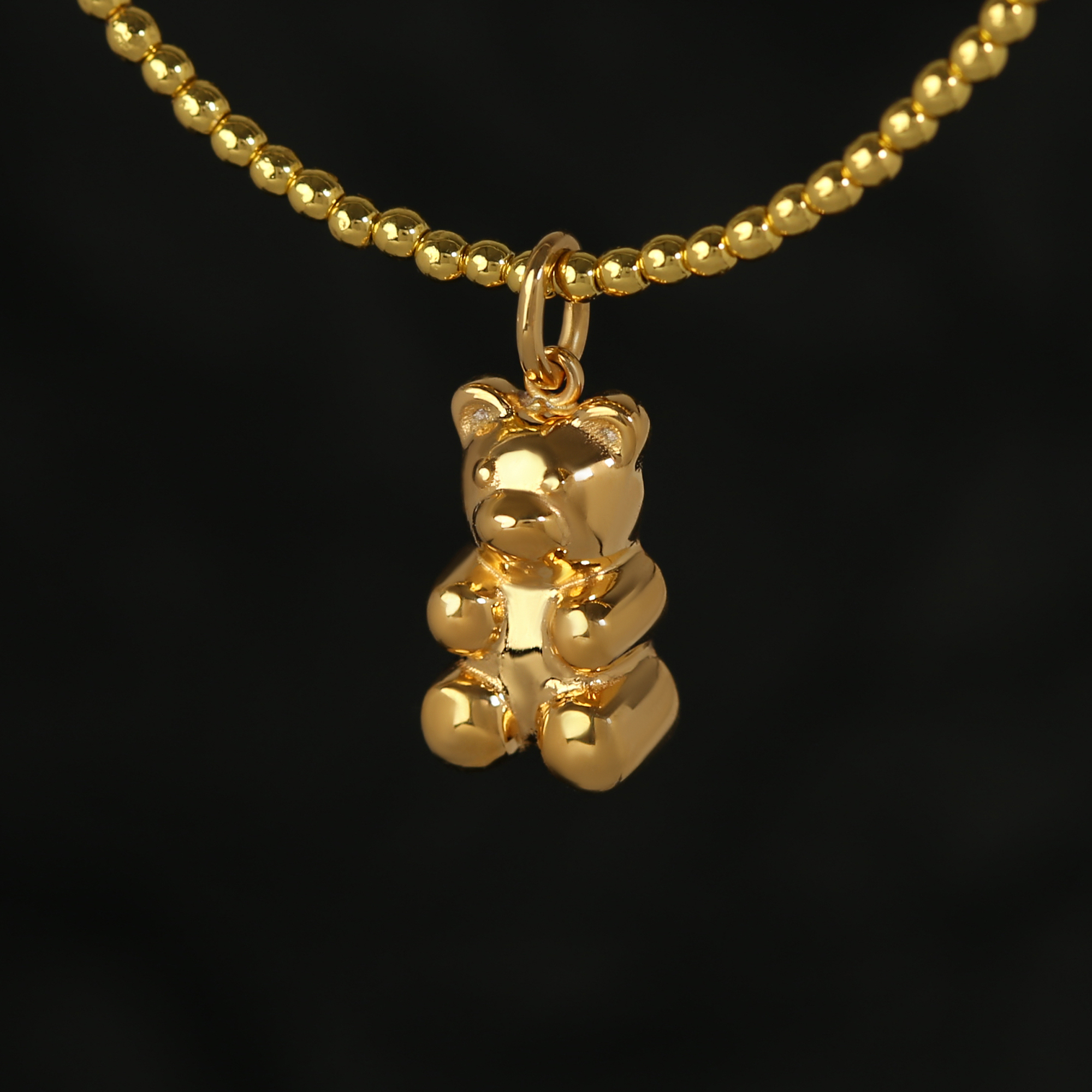 Кулон «Мишка» в позолоте