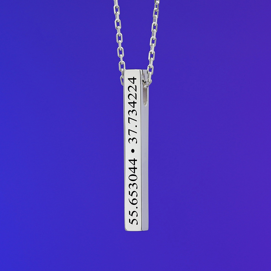 Подвеска "Брусок" цифры