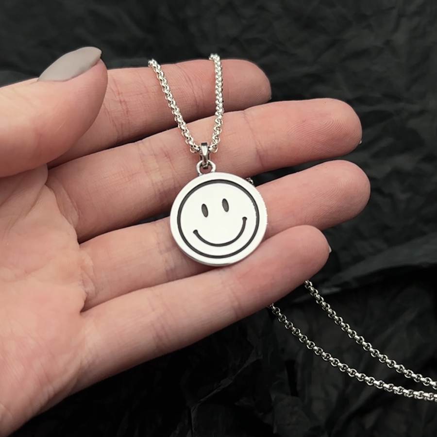 Круглый кулон "Смайл" 20 мм