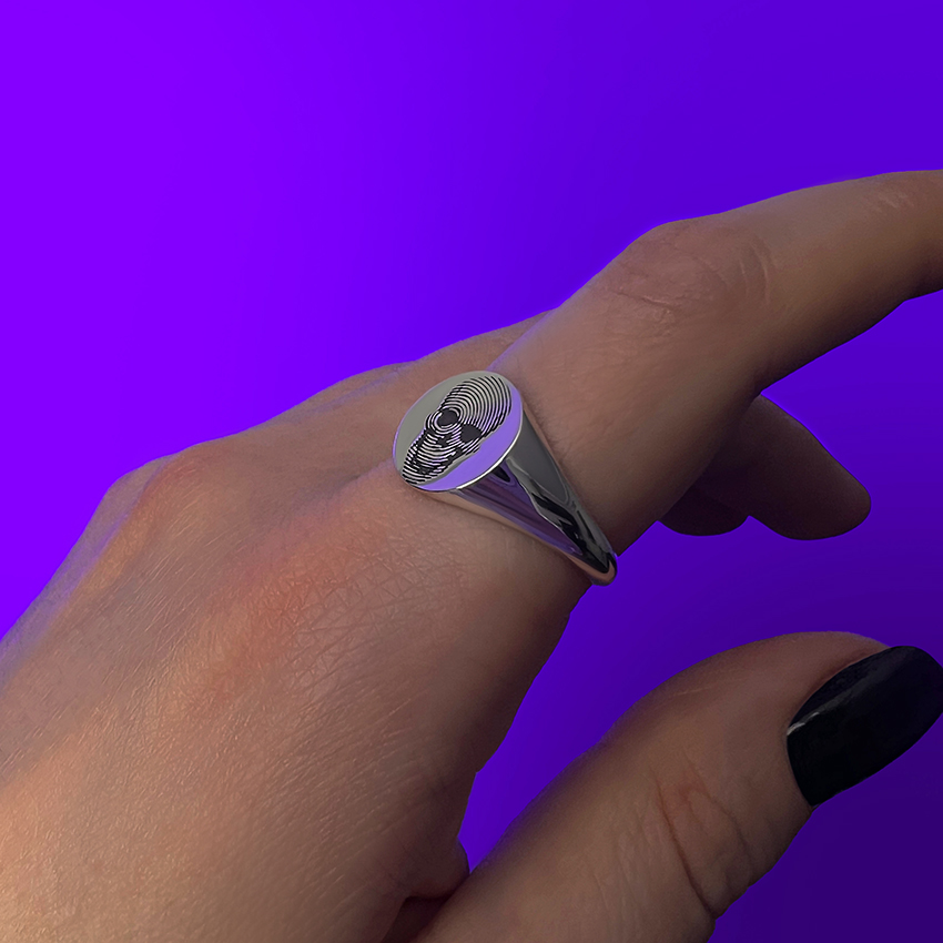 Кольцо печатка "Череп"